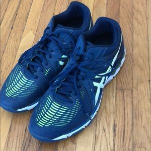 ASICS athletic shoes.